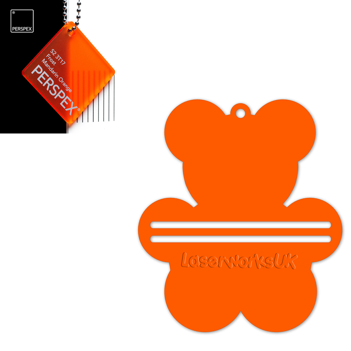 Acrylic Teddy Bear Money Holder Blanks (Pack of 3) - Laserworksuk