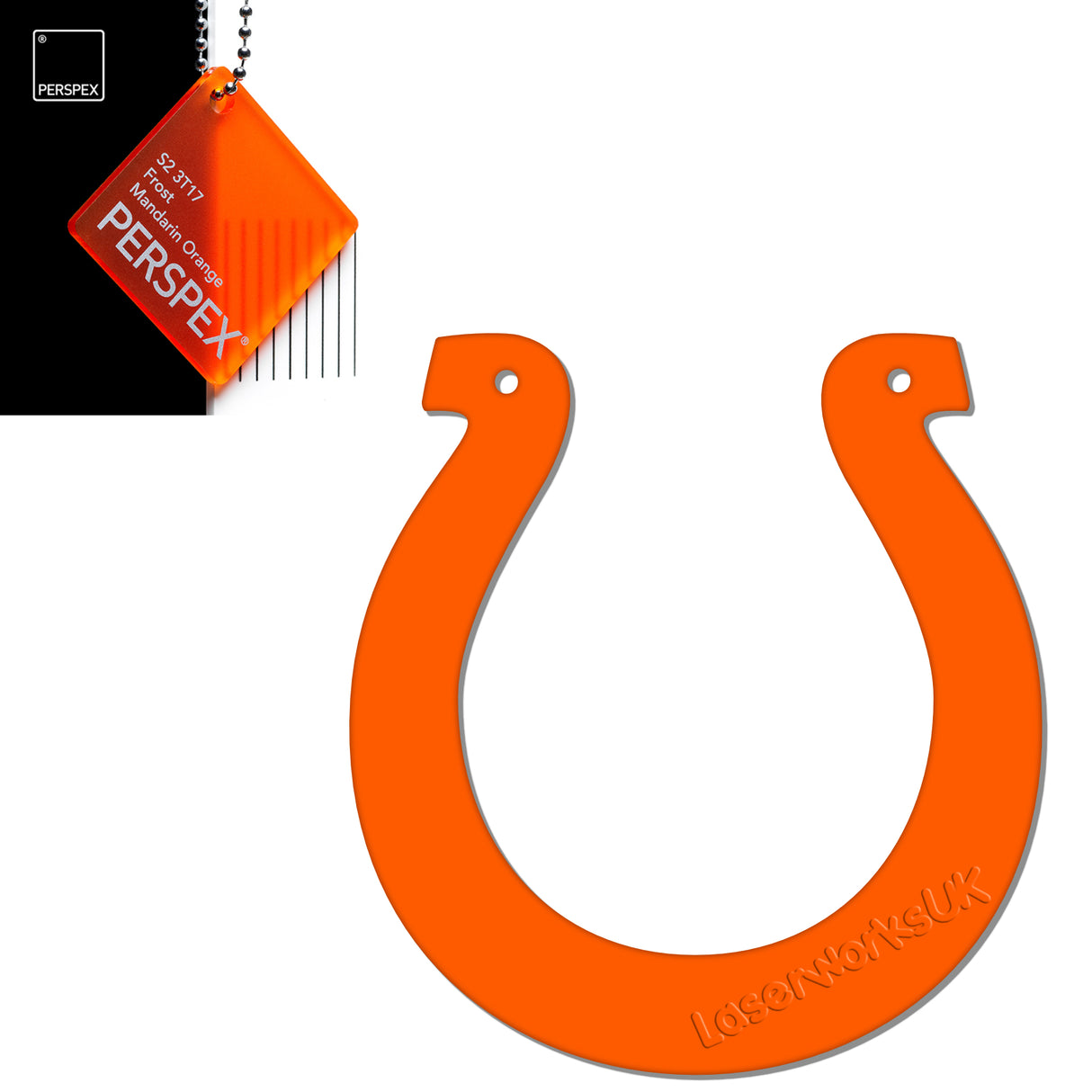 Acrylic Wedding Horseshoe Blanks - Laserworksuk