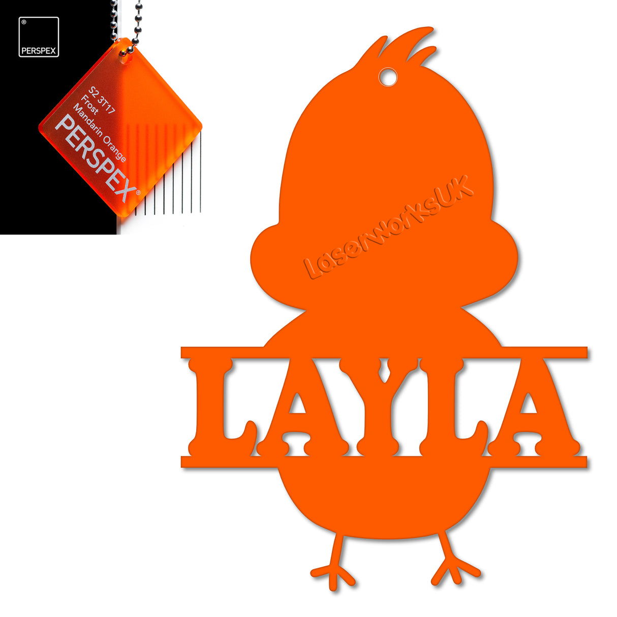 Acrylic Personalised Easter Decorations - Laserworksuk