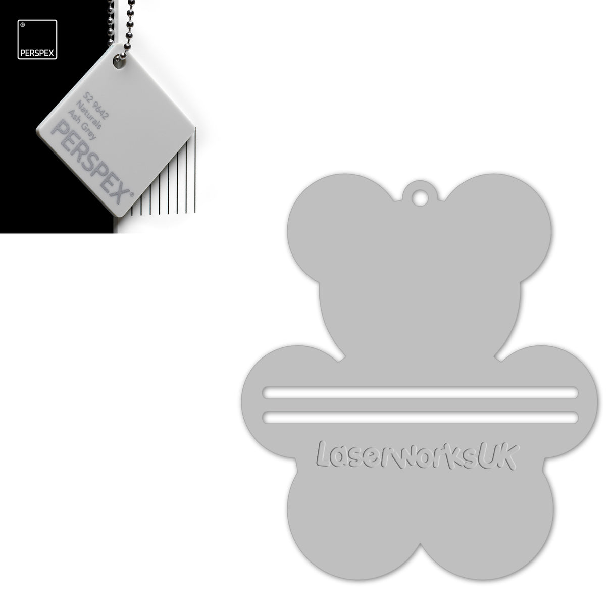 Acrylic Teddy Bear Money Holder Blanks (Pack of 3) - Laserworksuk