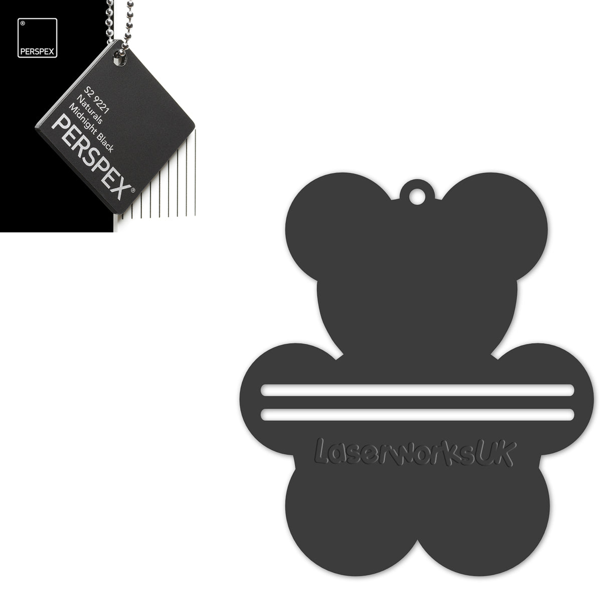 Acrylic Teddy Bear Money Holder Blanks (Pack of 3) - Laserworksuk