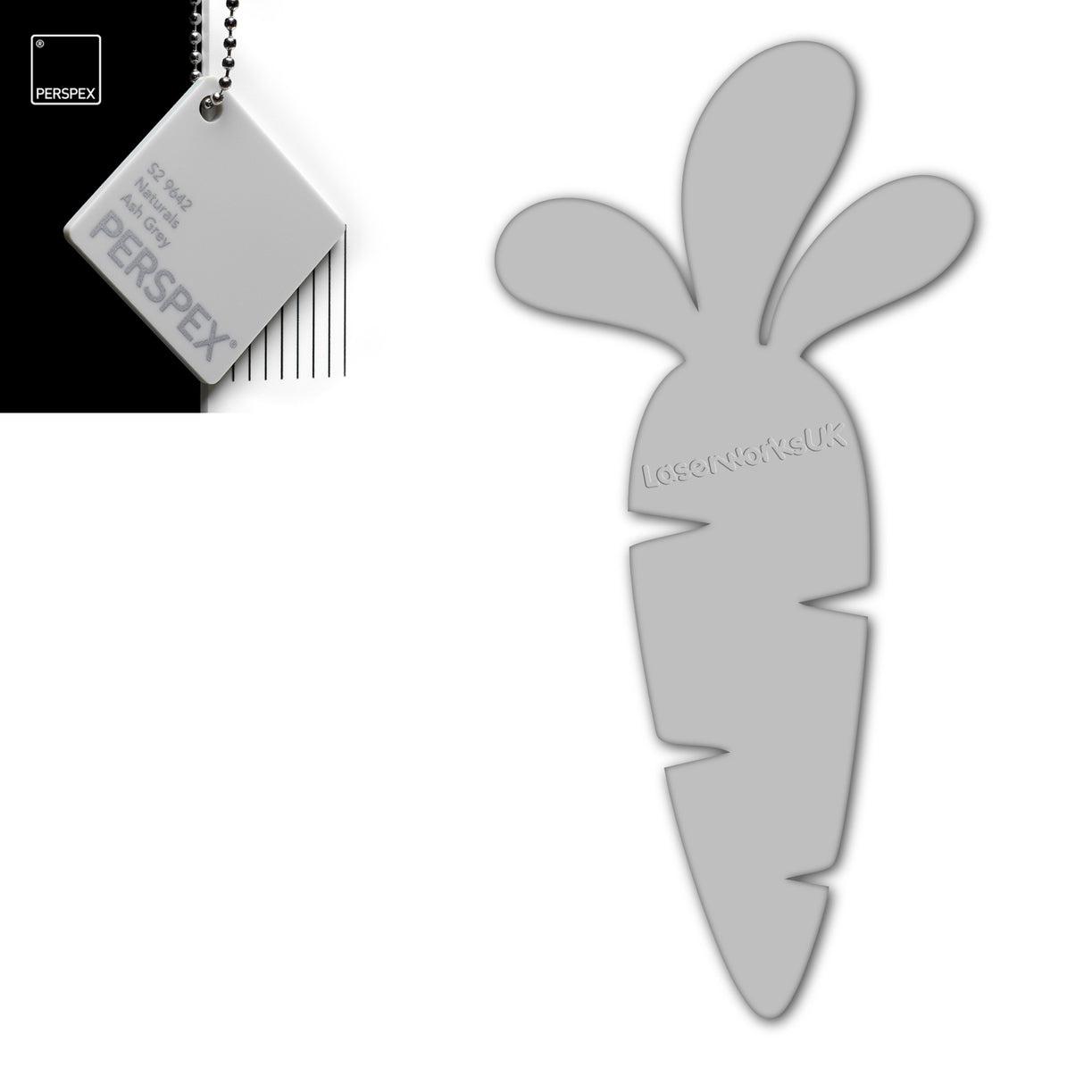 Acrylic Easter Carrot Blank Shapes (8cm Pack of 6) - Laserworksuk