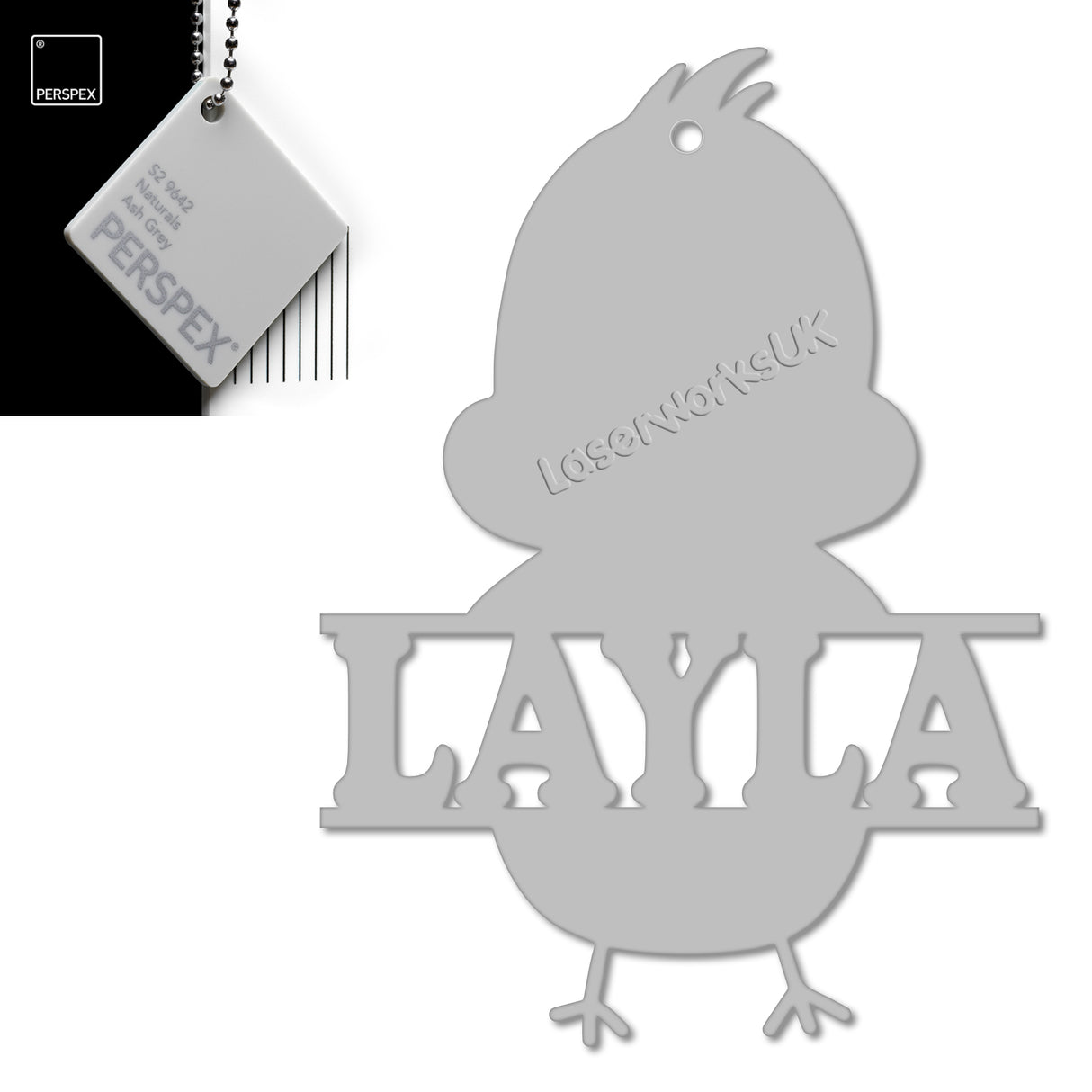 Acrylic Personalised Easter Decorations - Laserworksuk