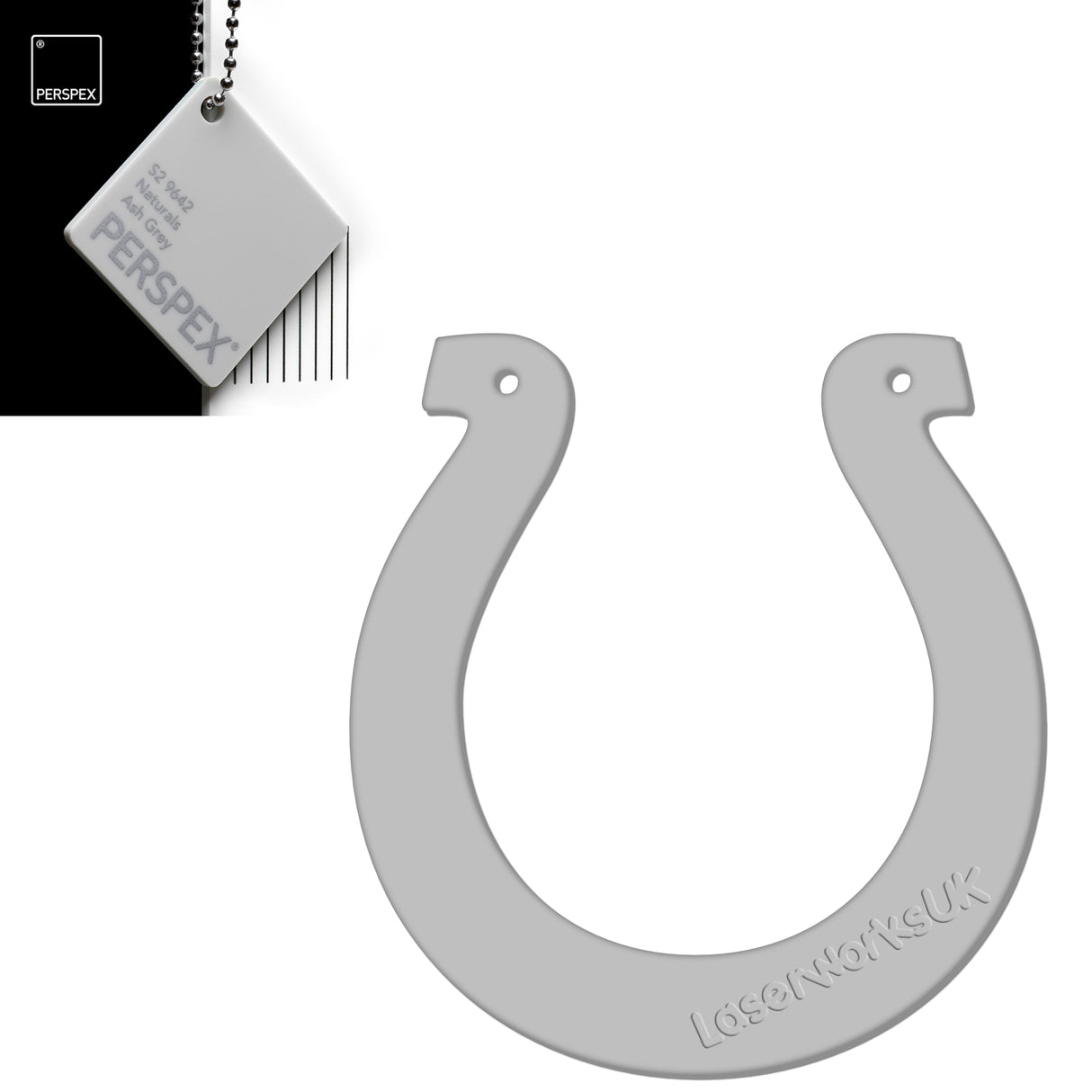 Acrylic Wedding Horseshoe Blanks - Laserworksuk