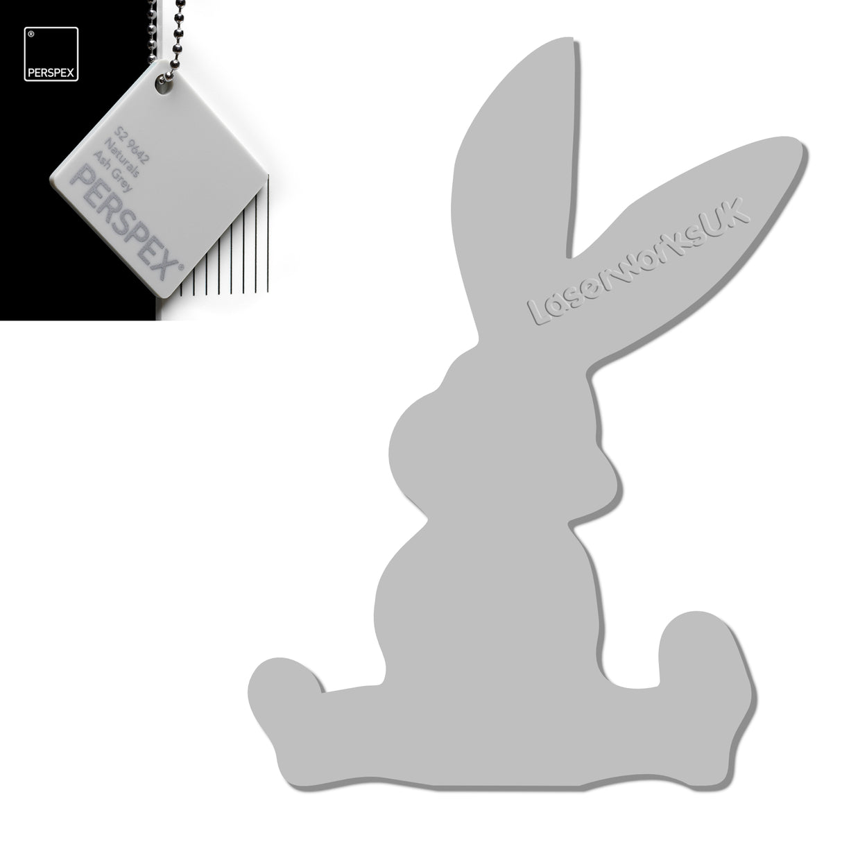 Acrylic Easter Cute Bunny Blanks (pack of 6) - Laserworksuk