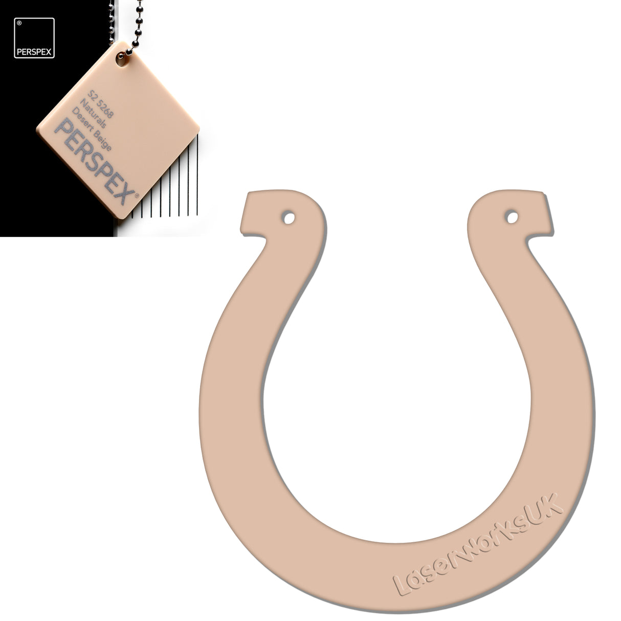 Acrylic Wedding Horseshoe Blanks - Laserworksuk