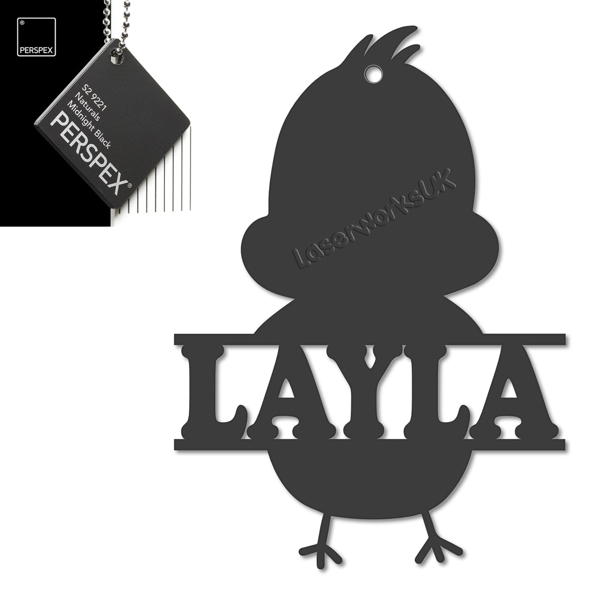 Acrylic Personalised Easter Decorations - Laserworksuk