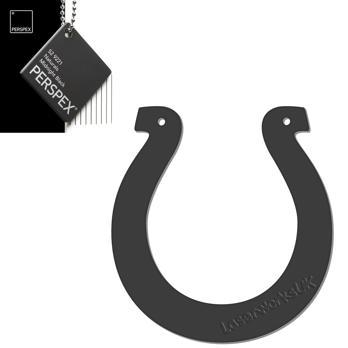 Acrylic Wedding Horseshoe Blanks - Laserworksuk