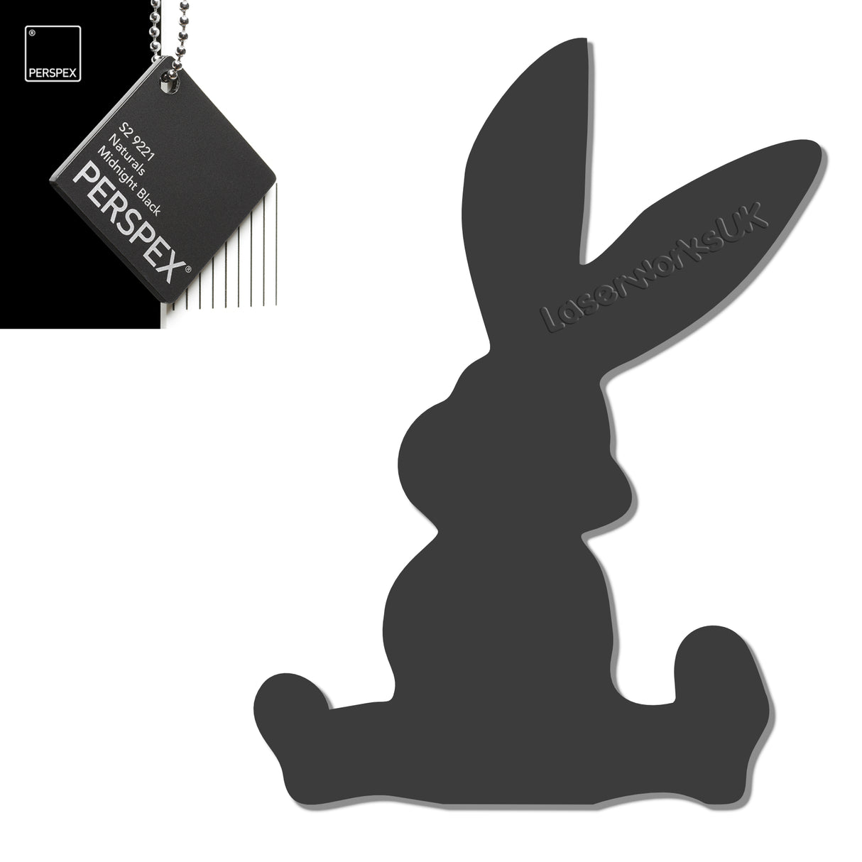 Acrylic Easter Cute Bunny Blanks (pack of 6) - Laserworksuk