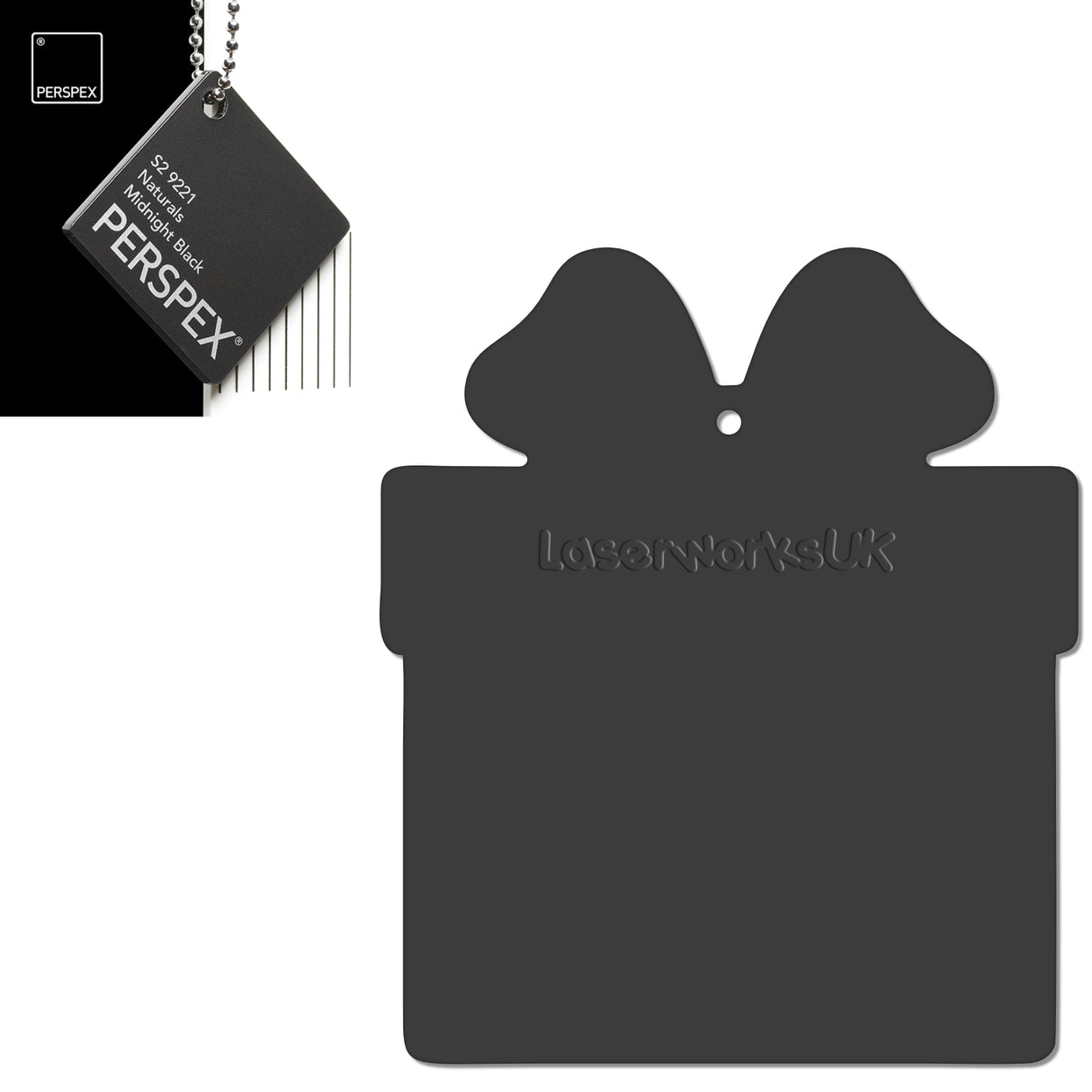 Acrylic Christmas Present Gift Box Blanks - Laserworksuk