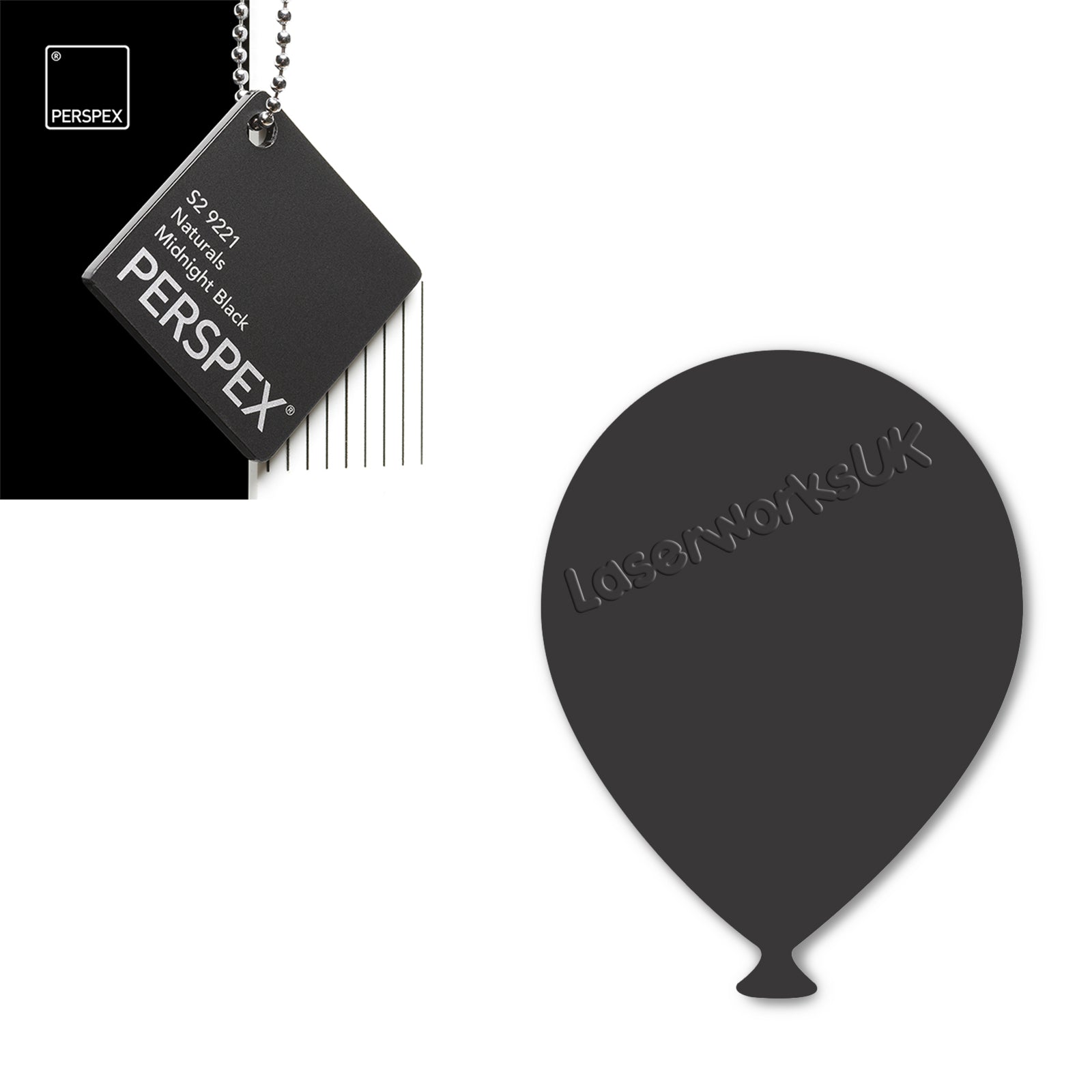 Acrylic Balloons - Party Balloon Blanks (12cm Pack of 5) - Laserworksuk