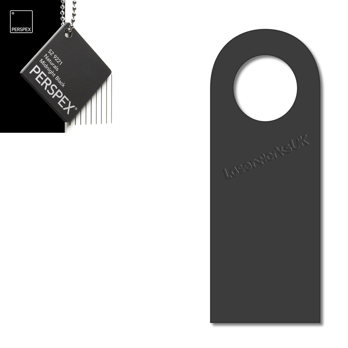 Acrylic Door Hanger Blanks - Style 5 - Laserworksuk