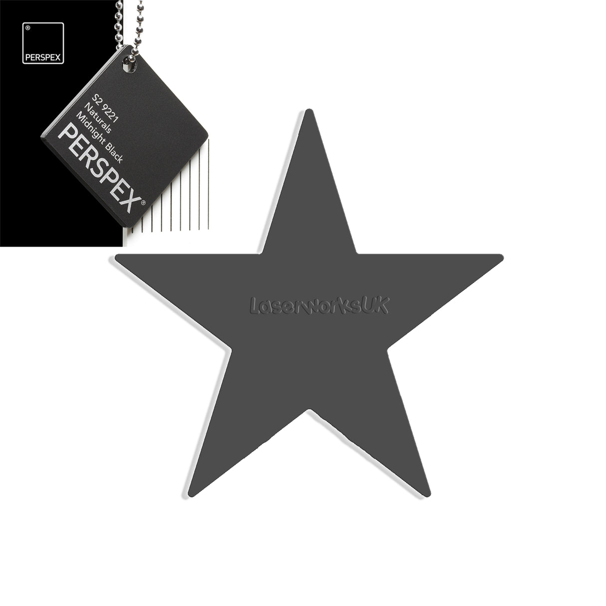 Star Shaped Acrylic Blanks - 25cm - Laserworksuk