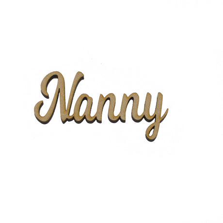 Wooden Script Words - Craft Names - Mum, Mummy, Mother, Mam, Mother - Laserworksuk