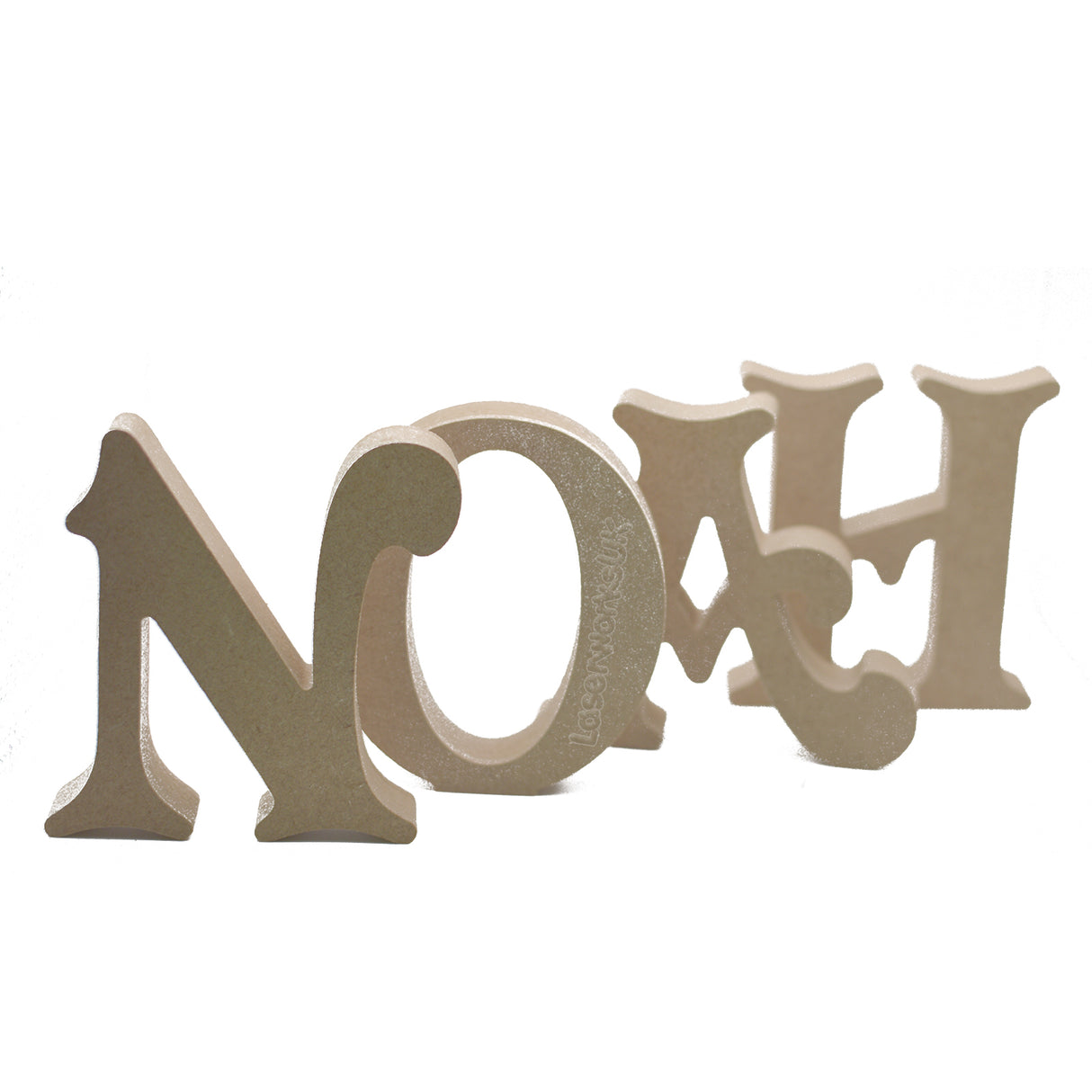Free Standing Victorian Wooden Letters & Numbers 8cm - 40cm - LaserworksUK