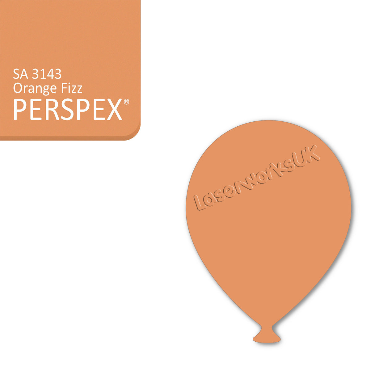 Acrylic Balloons - Party Balloon Blanks (12cm Pack of 5) - Laserworksuk