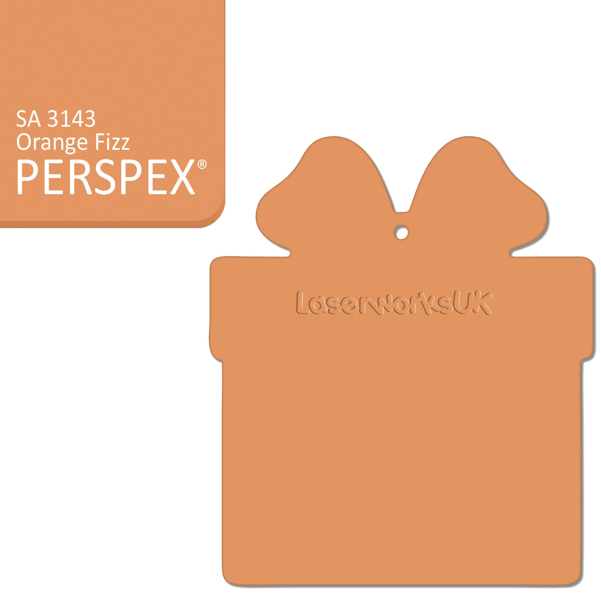 Acrylic Christmas Present Gift Box Blanks - Laserworksuk