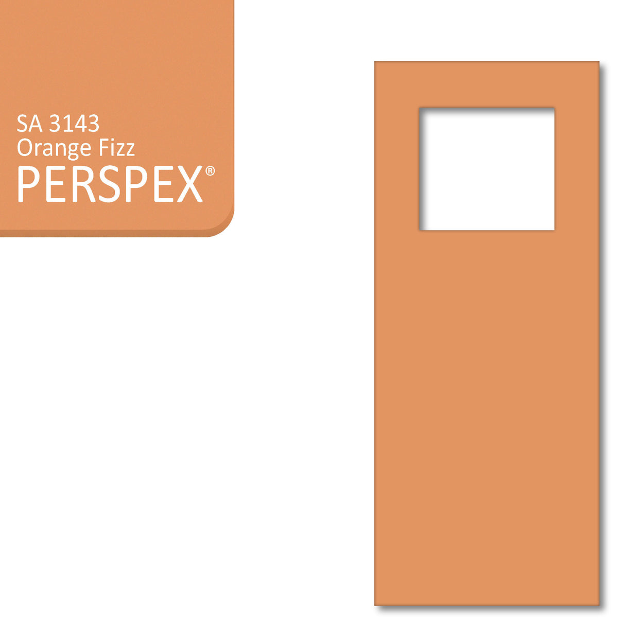 Acrylic Door Hanger Blanks - Style 6 - Laserworksuk