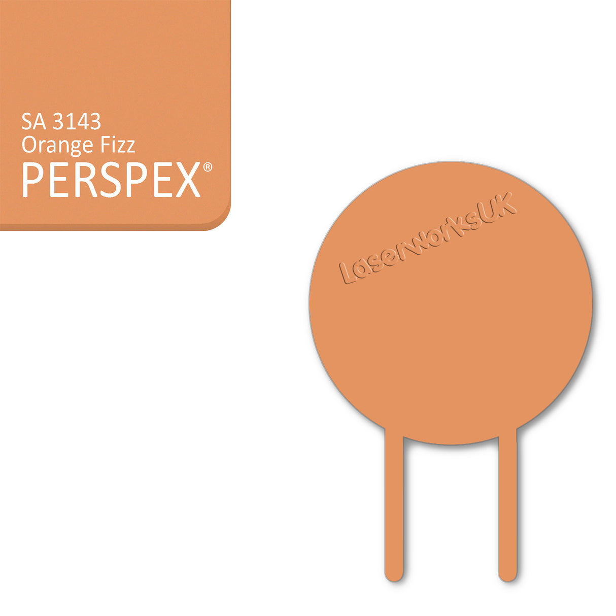 Acrylic Circle Cake Topper (18cm Pack of 3) - Laserworksuk