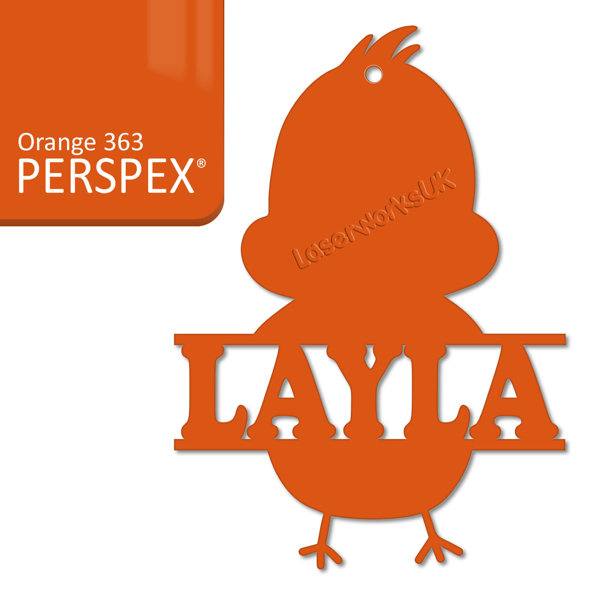 Acrylic Personalised Easter Decorations - Laserworksuk