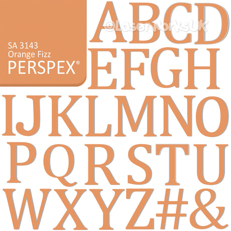 Acrylic 1.5 cm High Letters & Numbers - 40+ Colours - Laserworksuk
