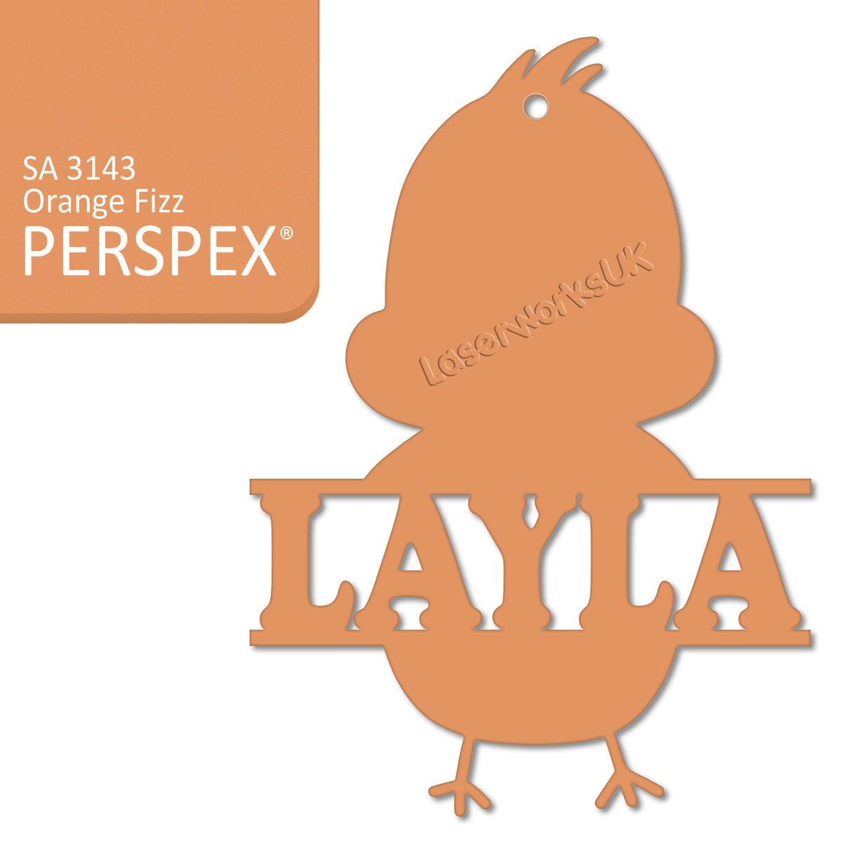 Acrylic Personalised Easter Decorations - Laserworksuk