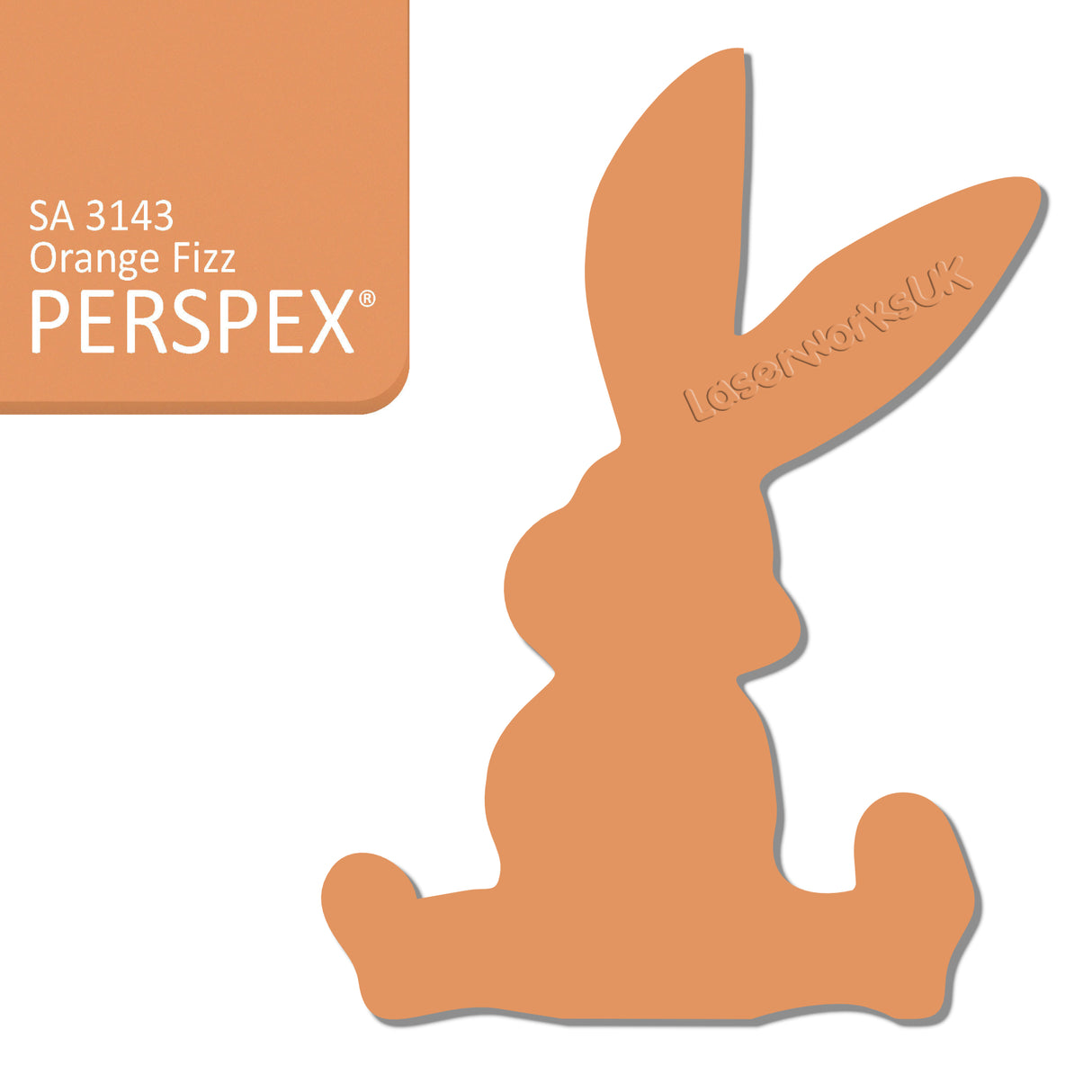 Acrylic Easter Cute Bunny Blanks (pack of 6) - Laserworksuk