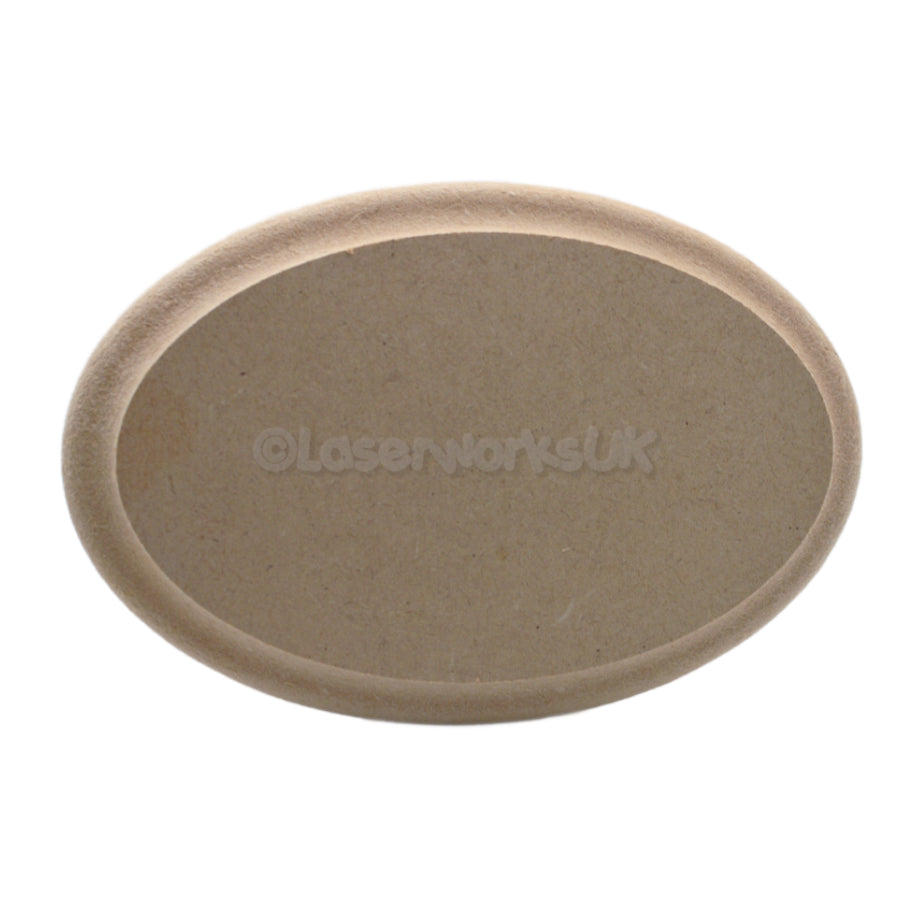Oval Trophy Base Plinths - Elliptical Blanks - 18mm MDF - Laserworksuk