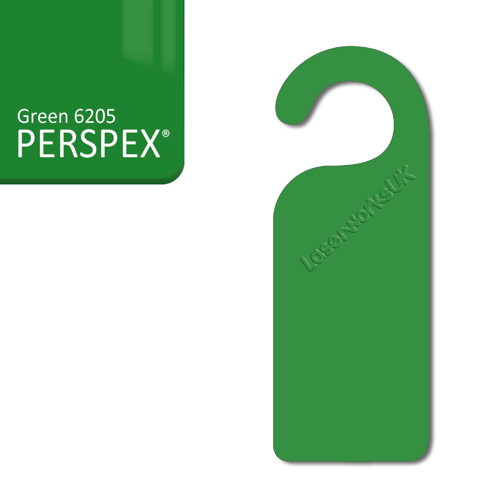 Acrylic Door Hanger Blanks - Style 1 - Laserworksuk