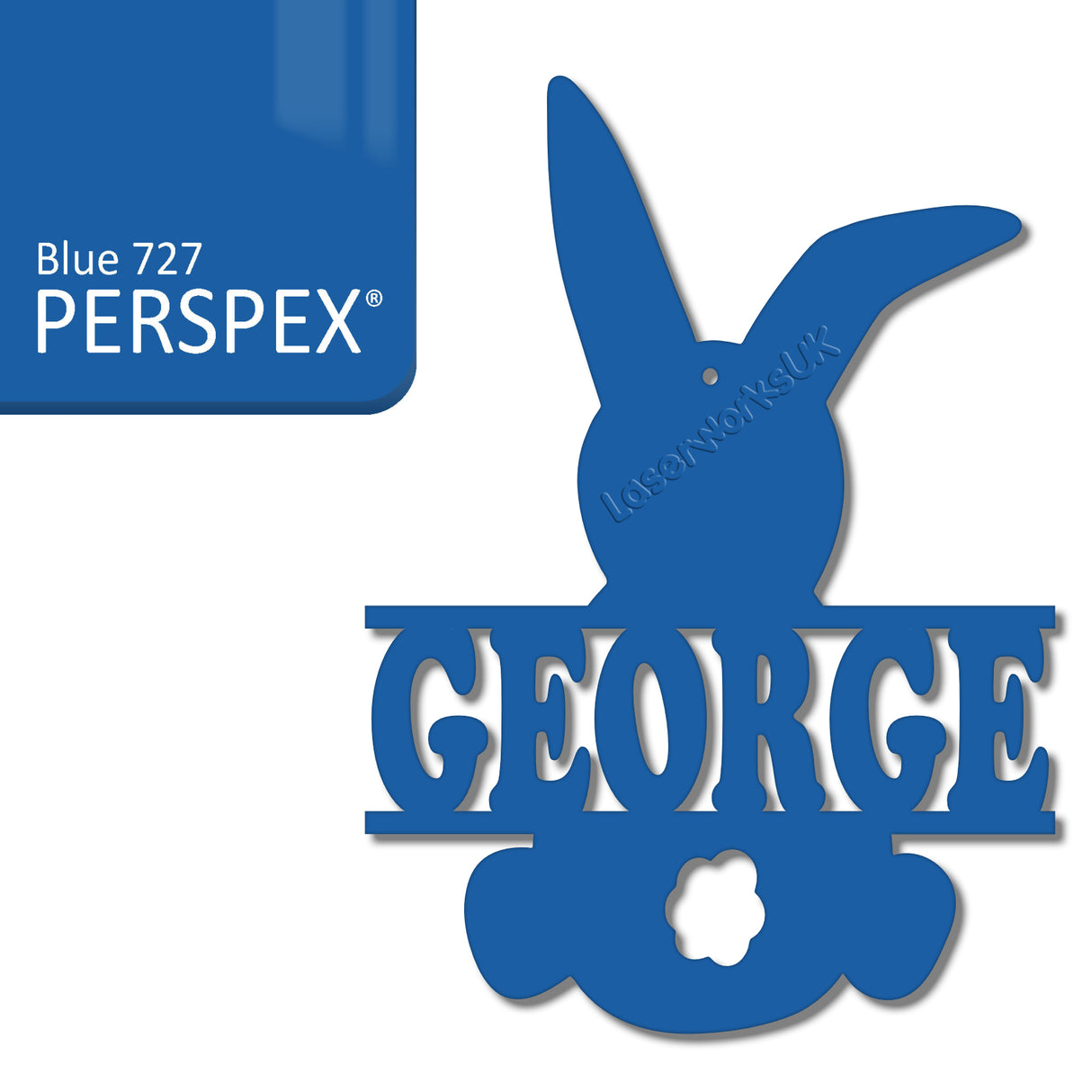 Acrylic Personalised Easter Decorations - Laserworksuk