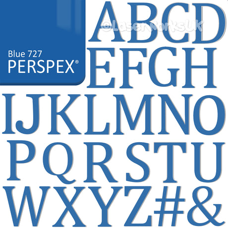Acrylic 1.5 cm High Letters & Numbers - 40+ Colours - Laserworksuk