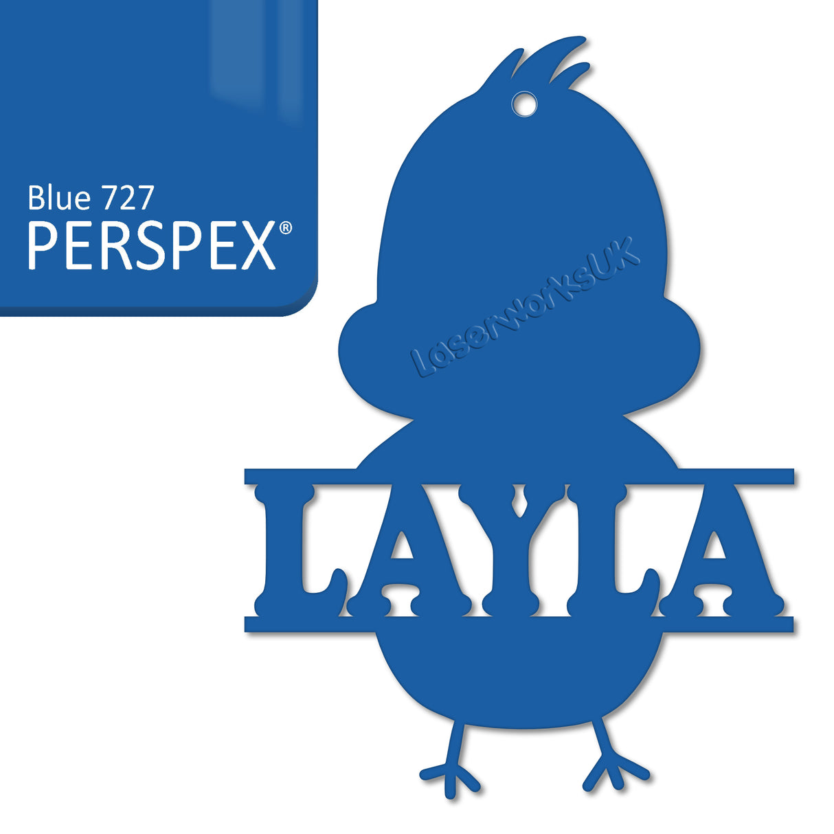 Acrylic Personalised Easter Decorations - Laserworksuk