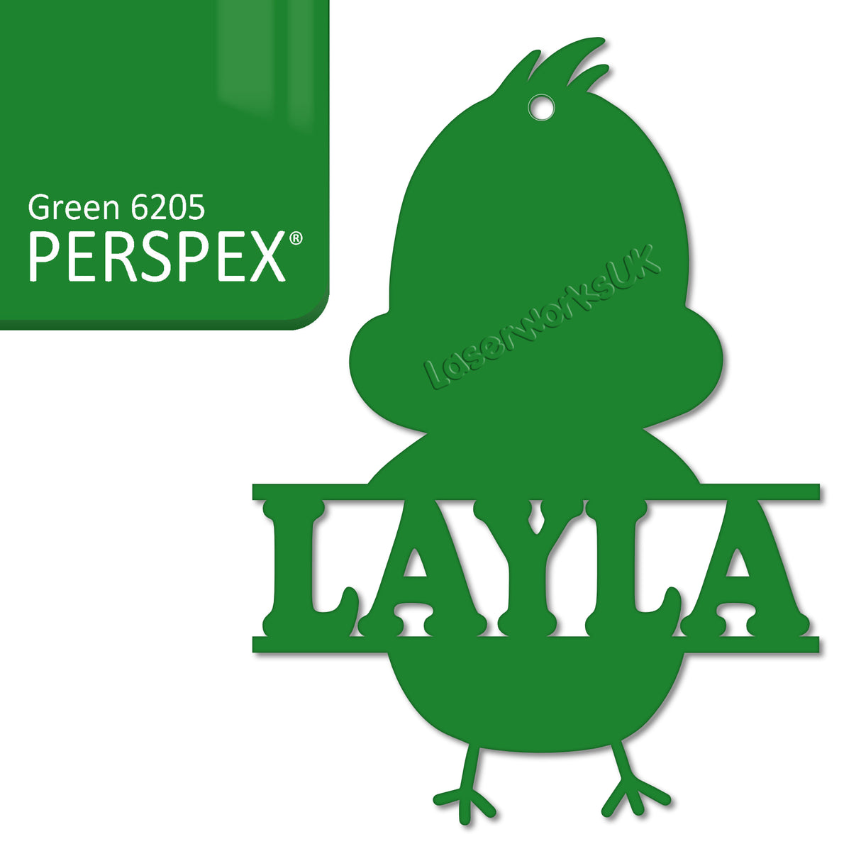 Acrylic Personalised Easter Decorations - Laserworksuk