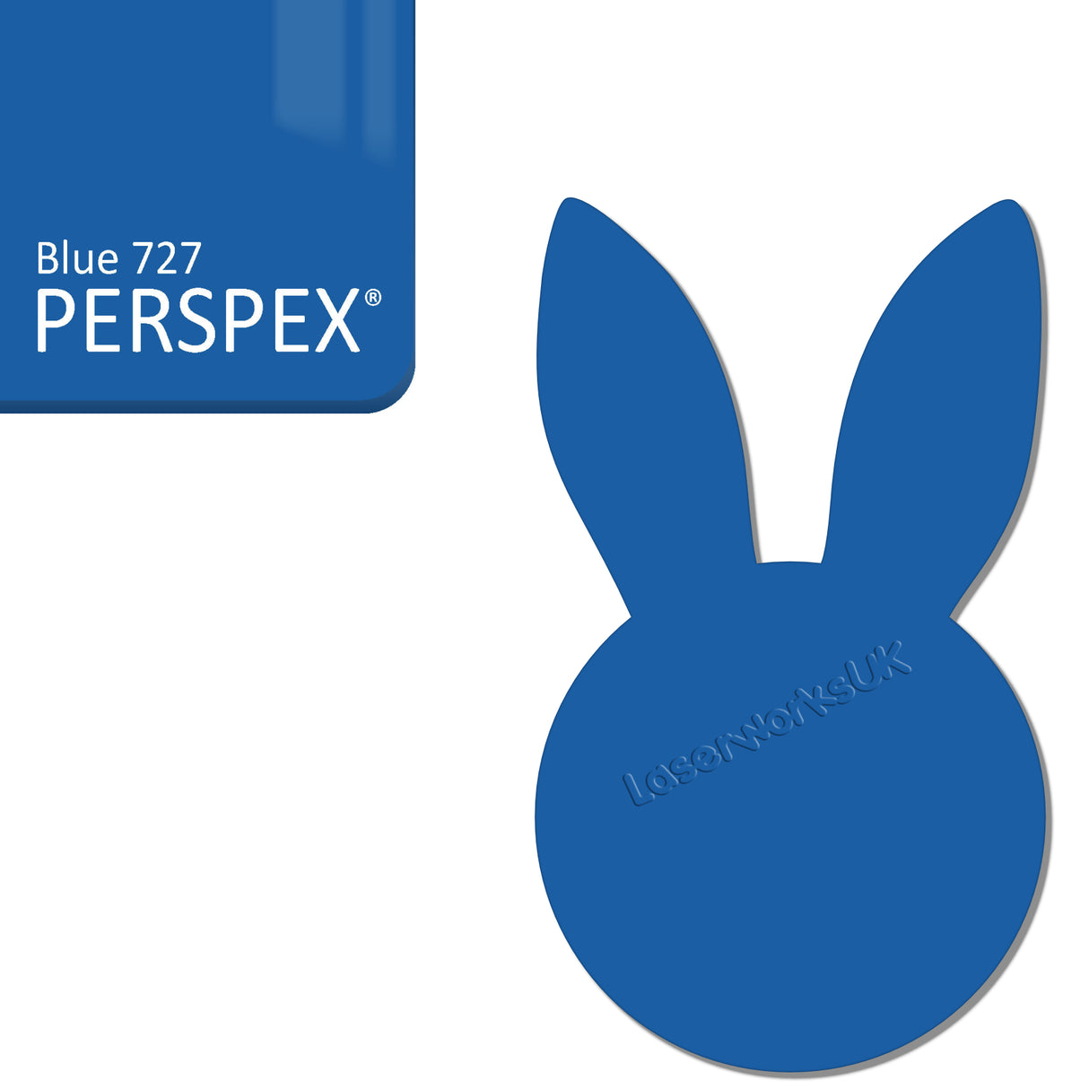 Acrylic Easter Bunny - Rabbit Head Blanks (8cm Pack of 6) - Laserworksuk