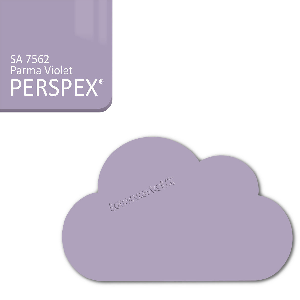 Cast Acrylic Cloud Shapes - Nursery Blanks (10cm Pack of 5) - Laserworksuk