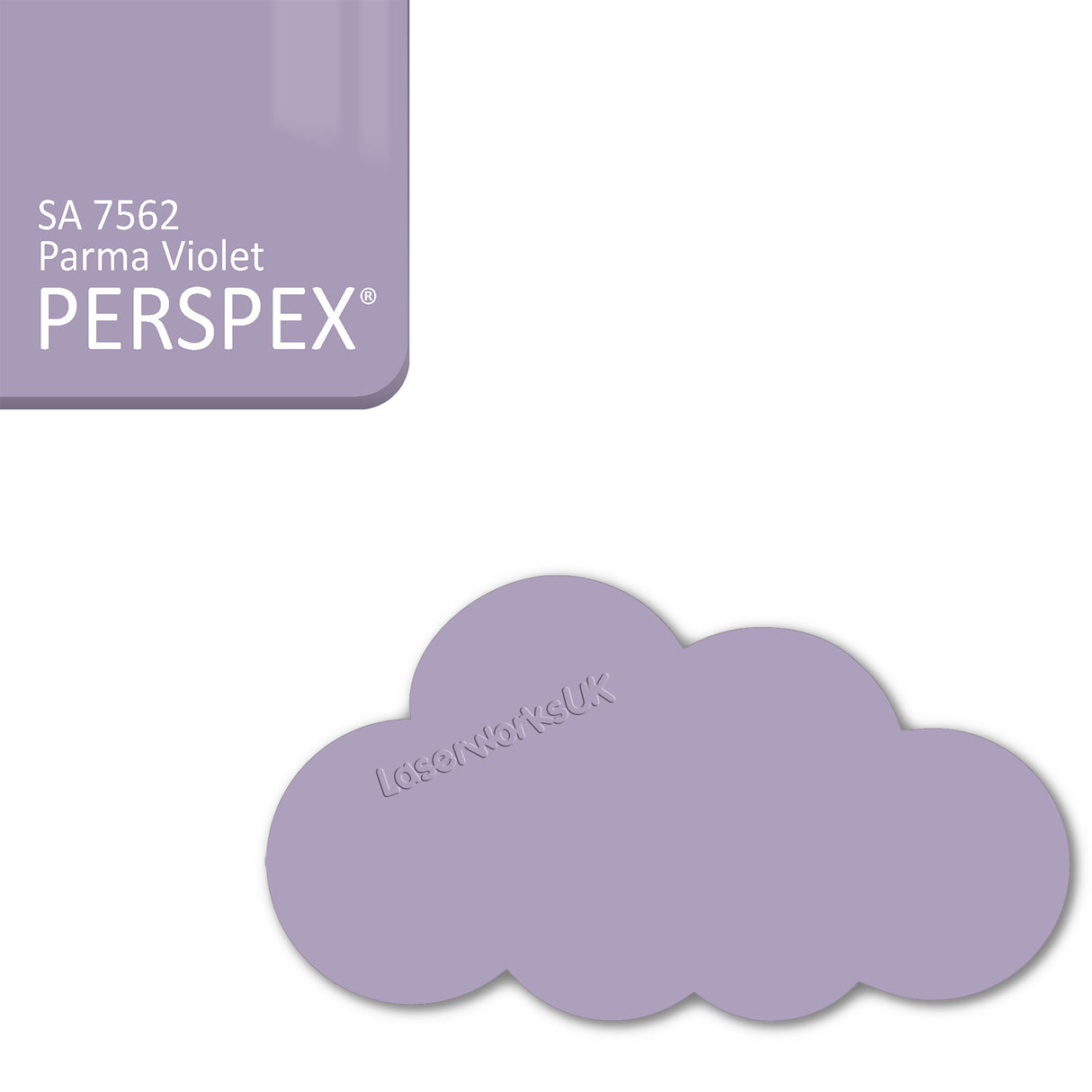 Acrylic Clouds - Nursery Blanks (20cm Pack of 2) - Laserworksuk