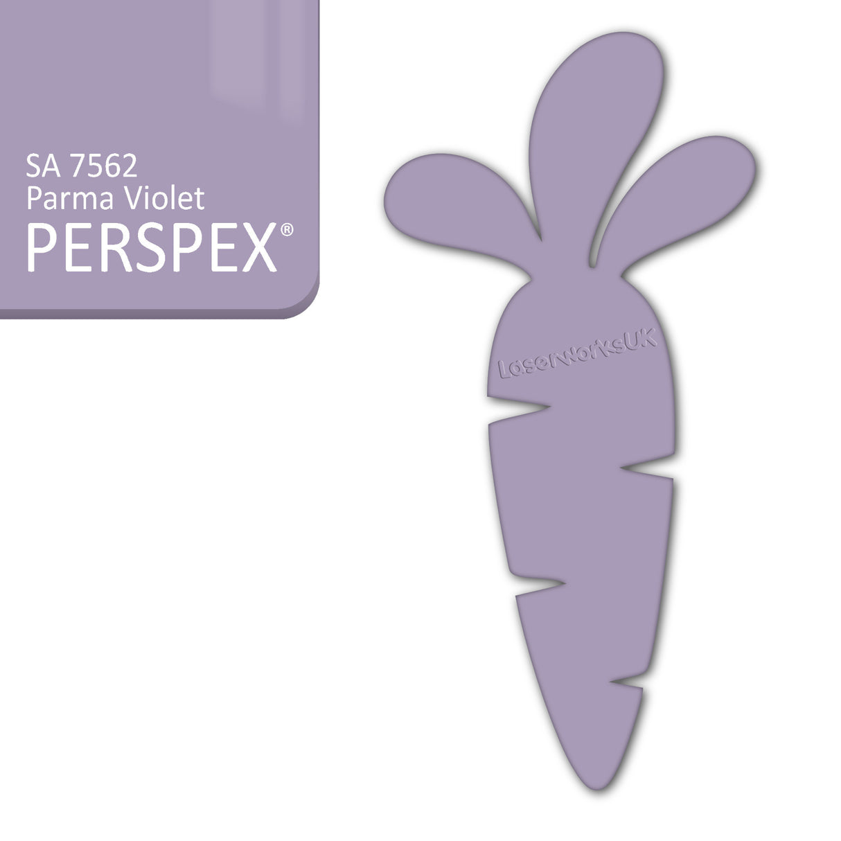 Acrylic Easter Carrot Blank Shapes (8cm Pack of 6) - Laserworksuk