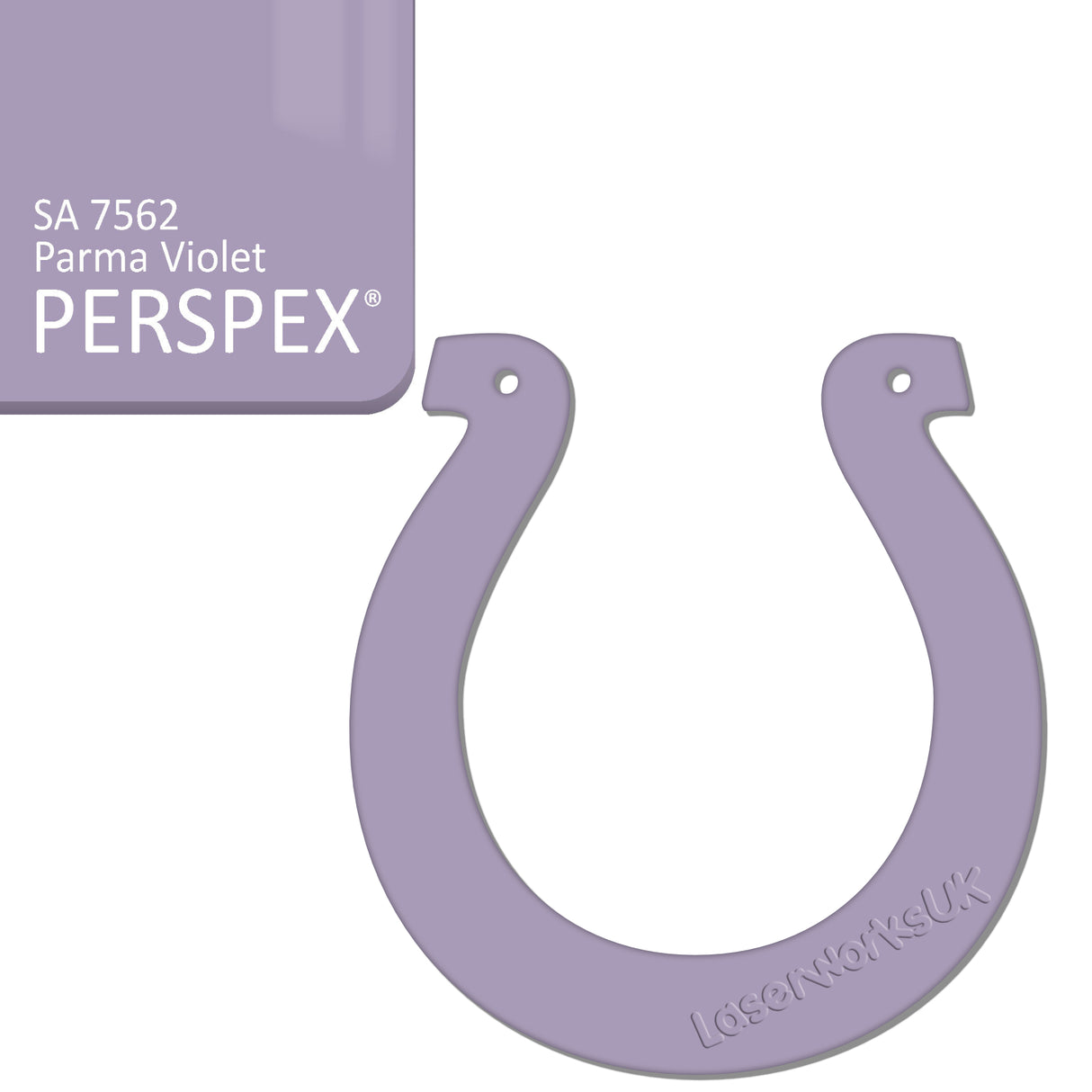 Acrylic Wedding Horseshoe Blanks - Laserworksuk