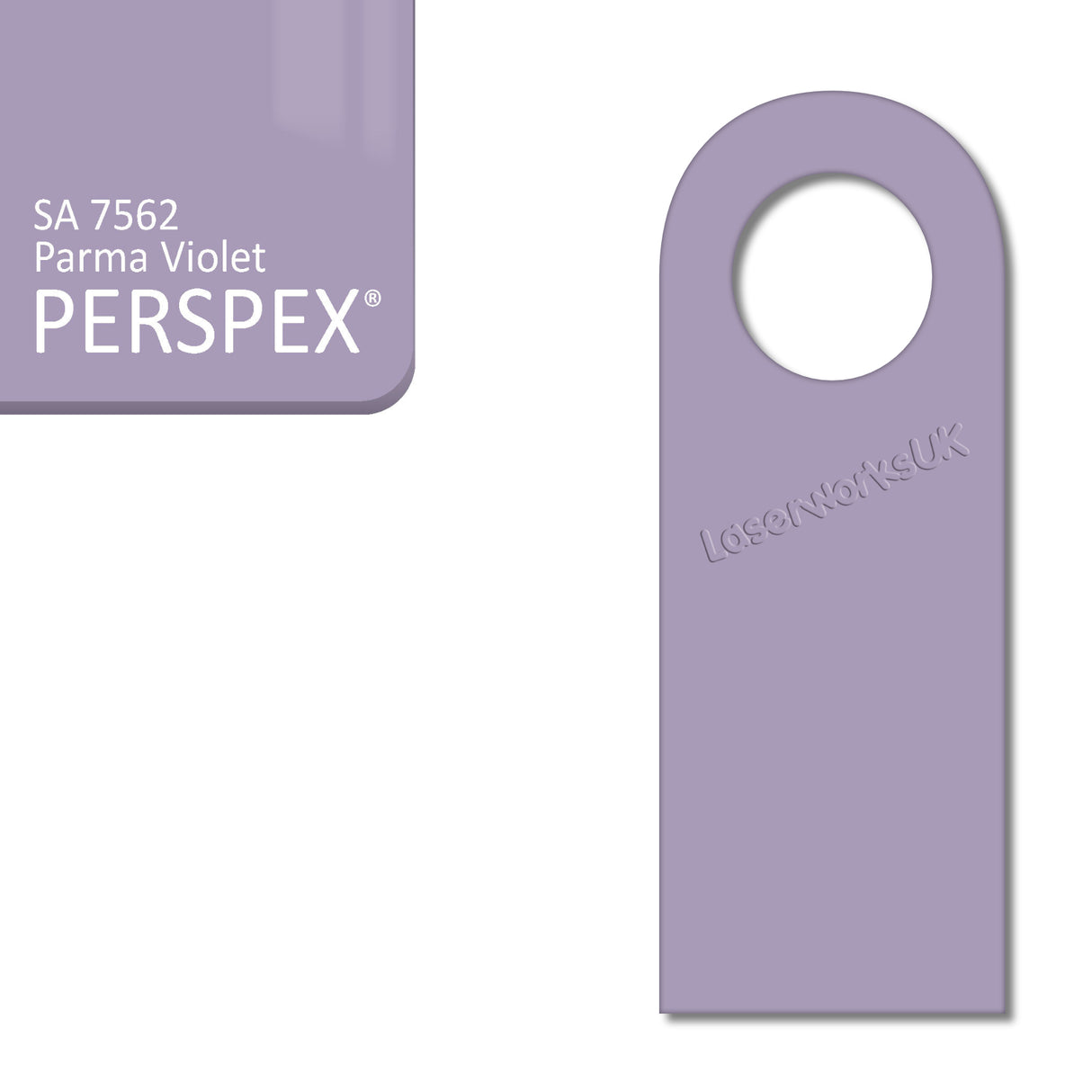 Acrylic Door Hanger Blanks - Style 5 - Laserworksuk