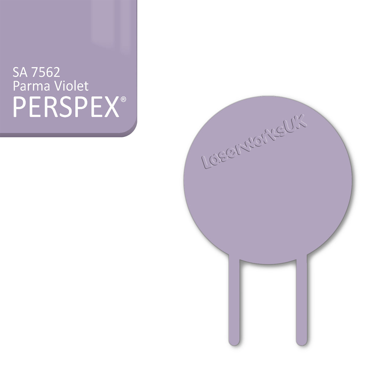 Acrylic Circle Cake Topper (18cm Pack of 3) - Laserworksuk