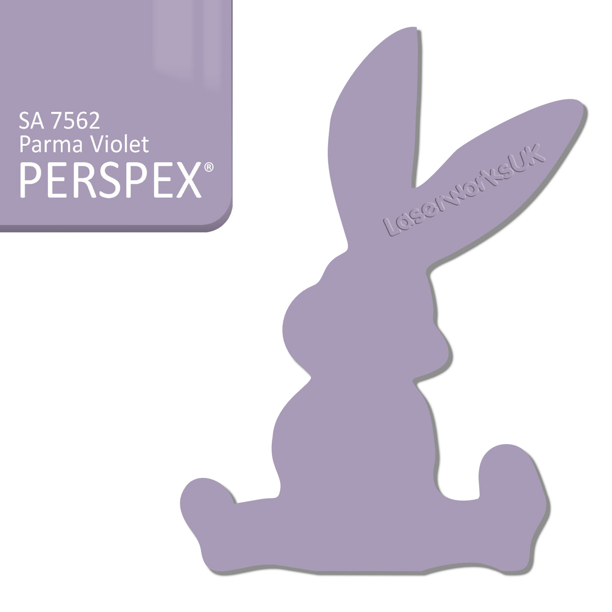 Acrylic Easter Cute Bunny Blanks (pack of 6) - Laserworksuk
