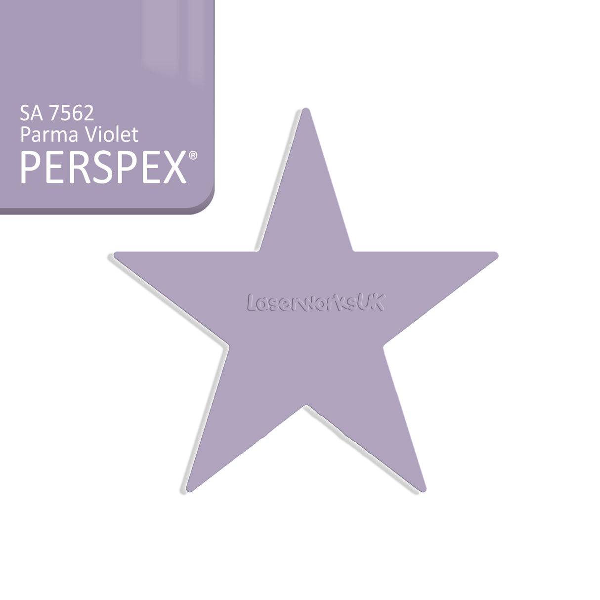 Star Shaped Acrylic Blanks - 25cm - Laserworksuk