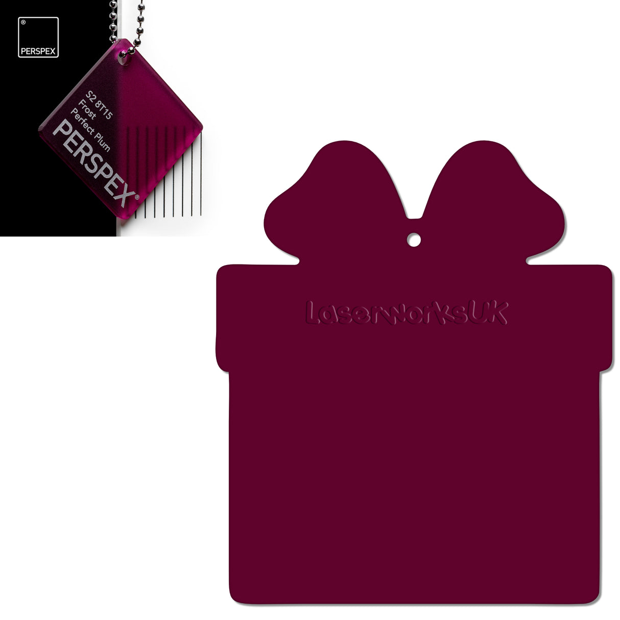 Acrylic Christmas Present Gift Box Blanks - Laserworksuk