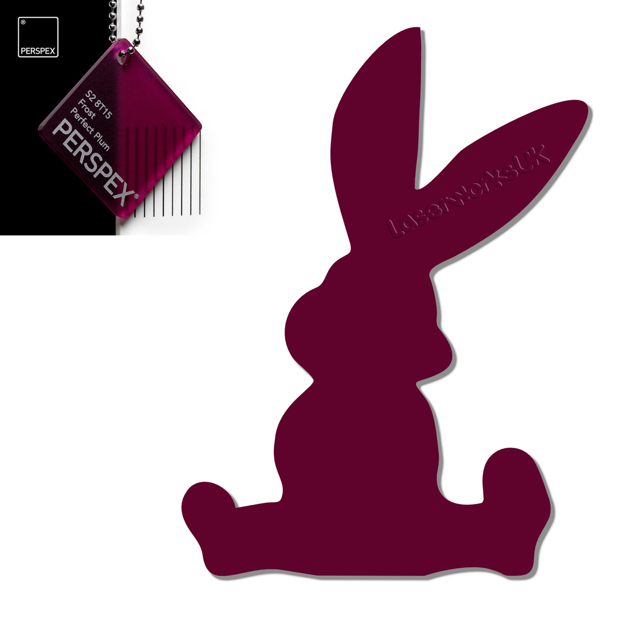 Acrylic Easter Cute Bunny Blanks (pack of 6) - Laserworksuk
