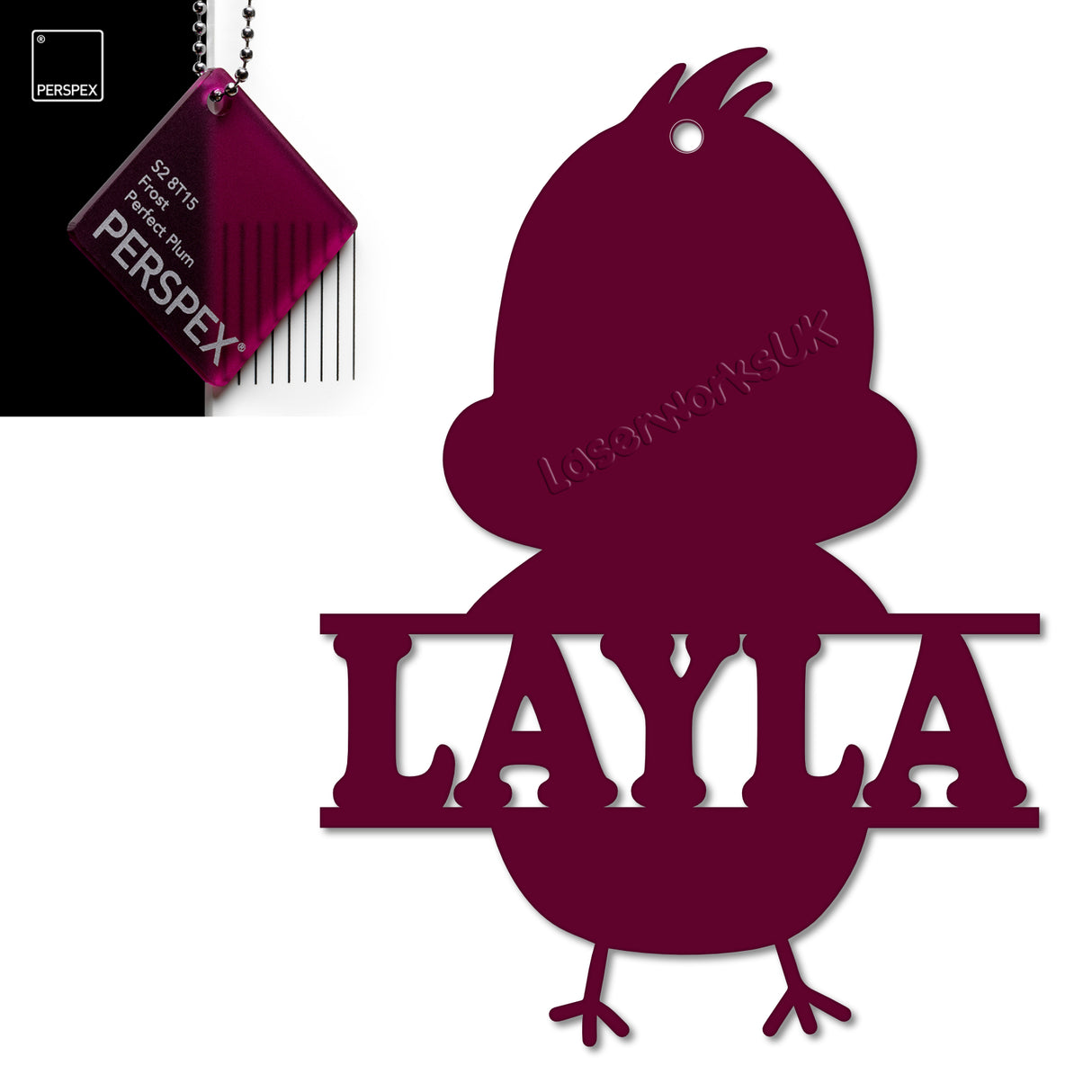 Acrylic Personalised Easter Decorations - Laserworksuk