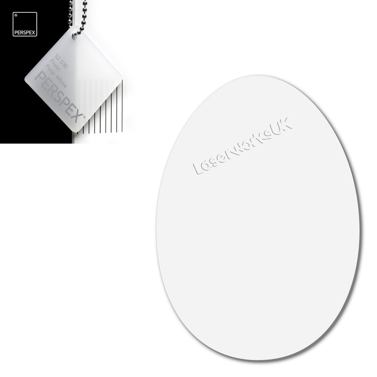 Acrylic Easter Egg Blanks (8cm Pack of 6) - Laserworksuk