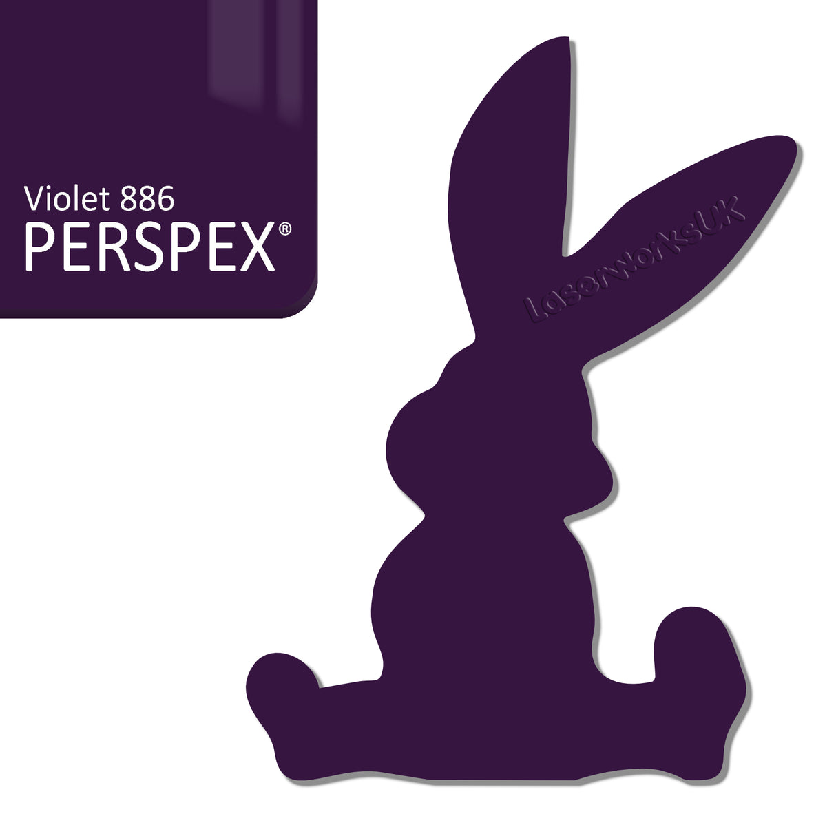 Acrylic Easter Cute Bunny Blanks (pack of 6) - Laserworksuk