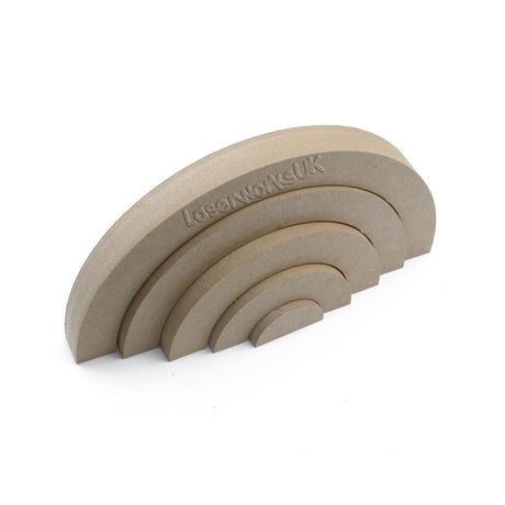 Freestanding Stacking Rainbow 18mm MDF Nursery Décor - Laserworksuk