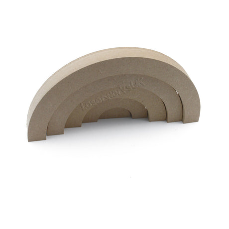 Freestanding Stacking Rainbow 18mm MDF Nursery Décor - Laserworksuk