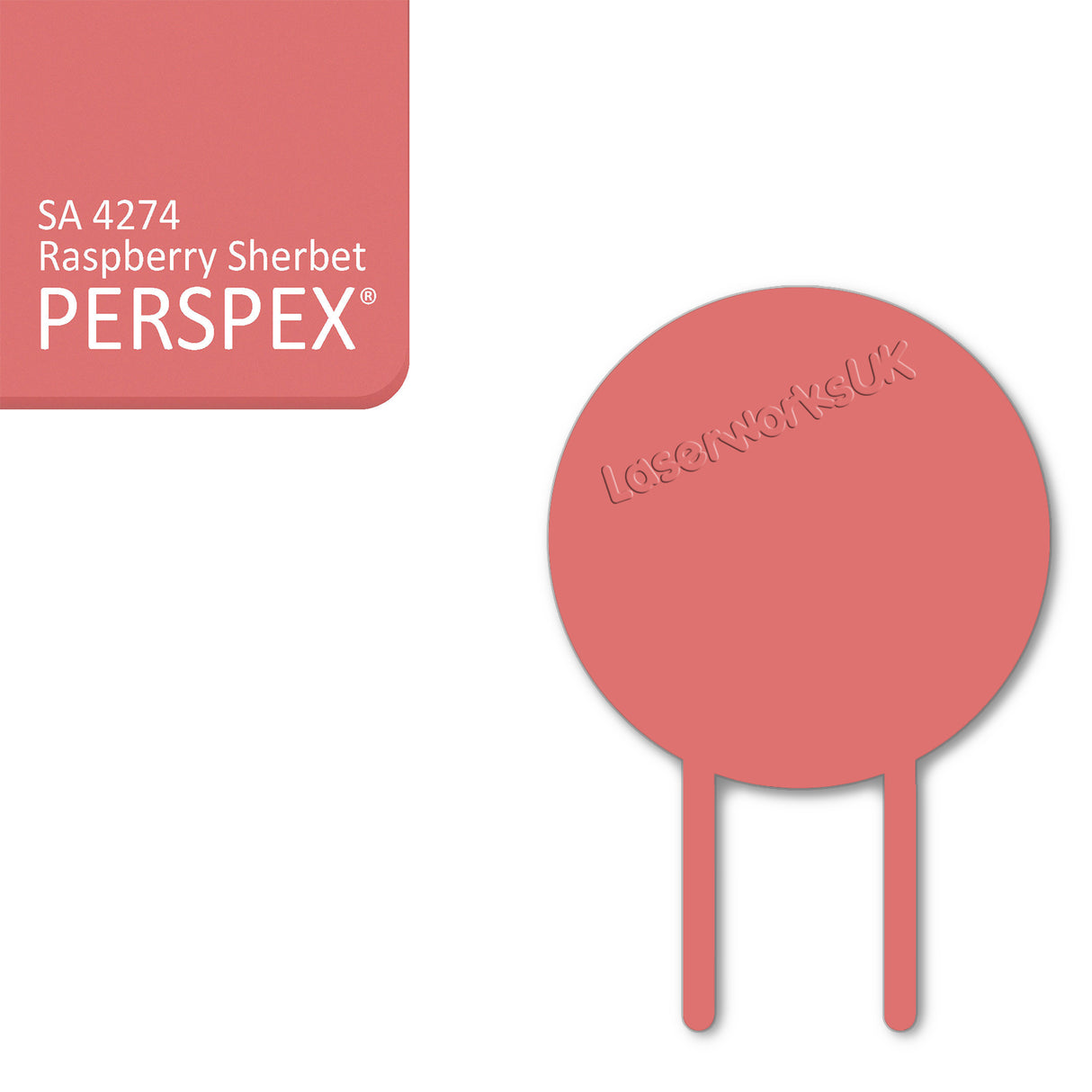 Acrylic Circle Cake Topper (18cm Pack of 3) - Laserworksuk